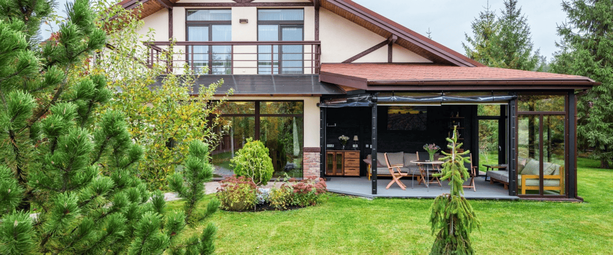 Casa con giardino